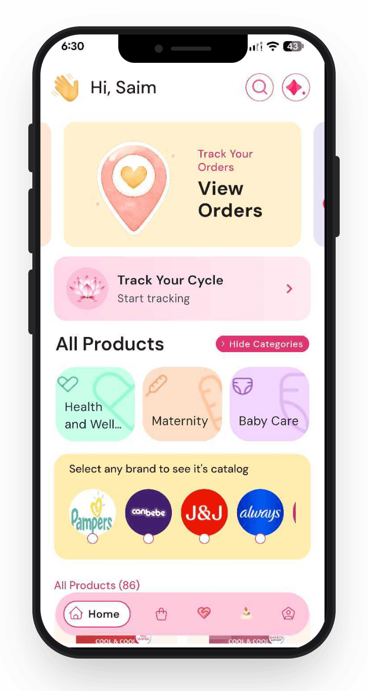 Pambuddy ایپ — بچوں اور خواتین کی ضروریات خریدیں